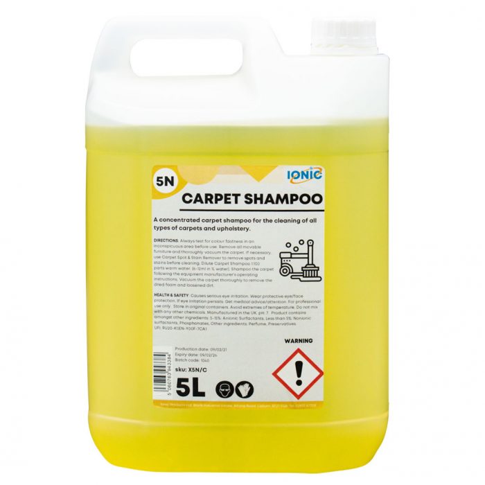 5N Carpet Shampoo Hard Floor Cleaners Ionic Products