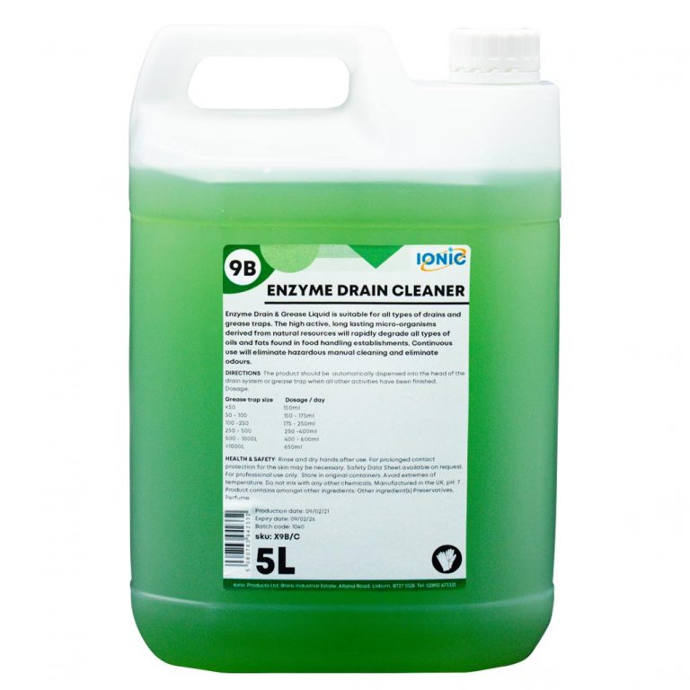 9B Enzyme Drain & Grease Liquid Drain Cleaners Ionic Products