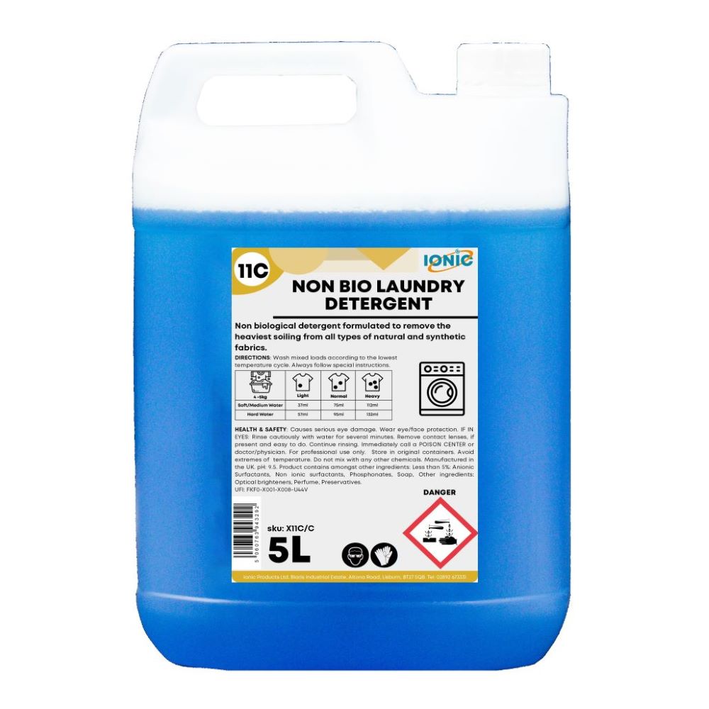 11C Non Bio Laundry Detergent Laundry Detergents Ionic Products